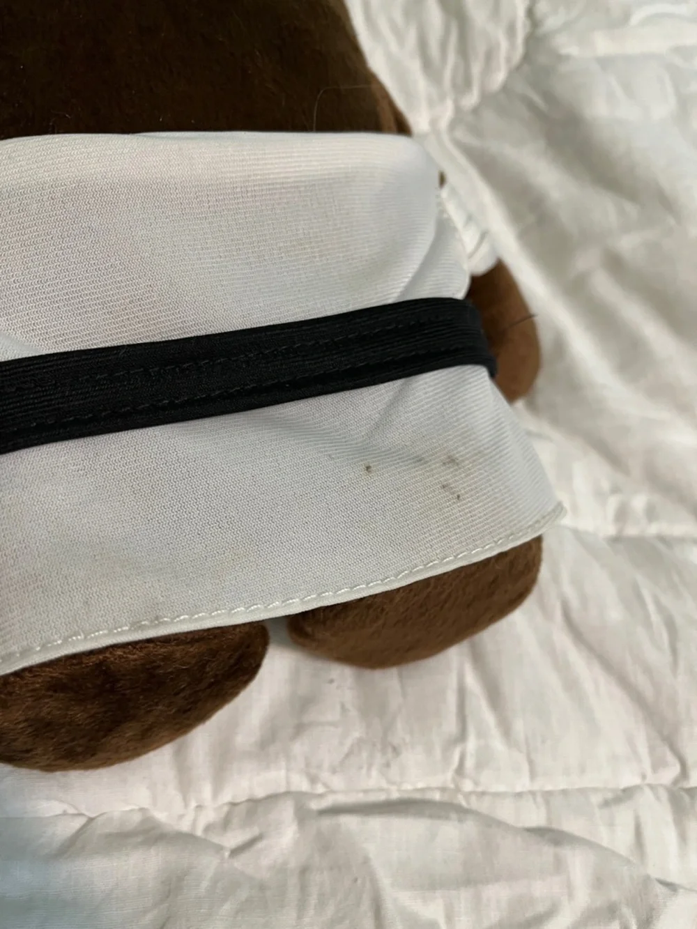 DOMO-KUN NHK Anime Character 10” VINTAGE Plush Brown with karate suit - Picture 3 of 7